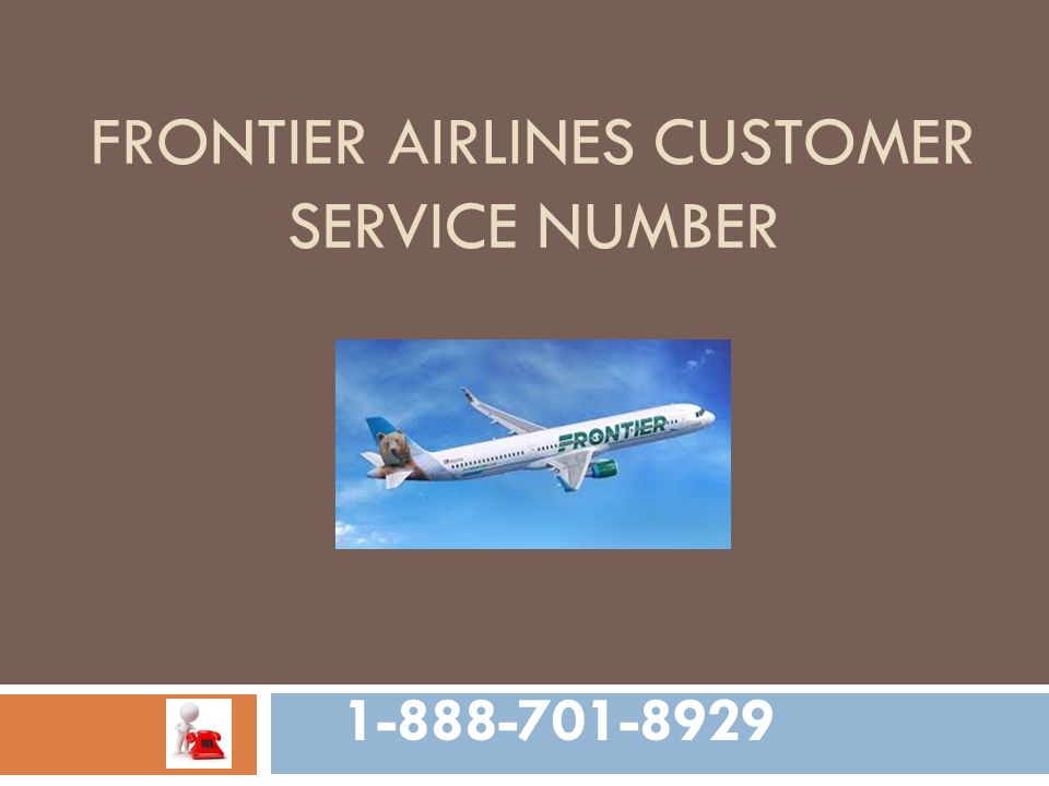 FRONTIER AIRLINES CUSTOMER SERVICE NUMBER