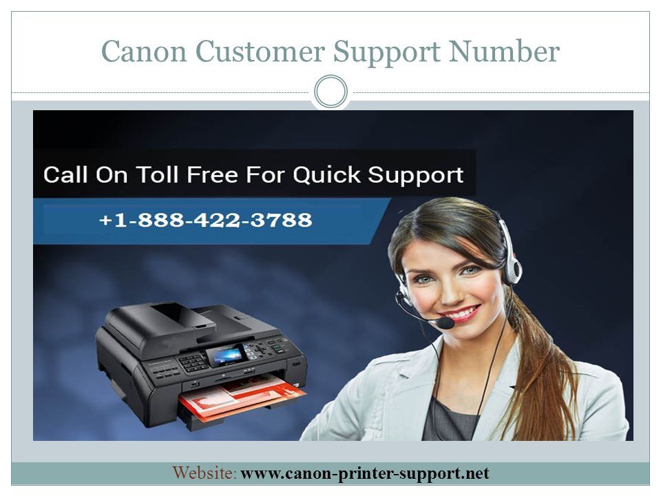 Canon Customer Support Number Website :