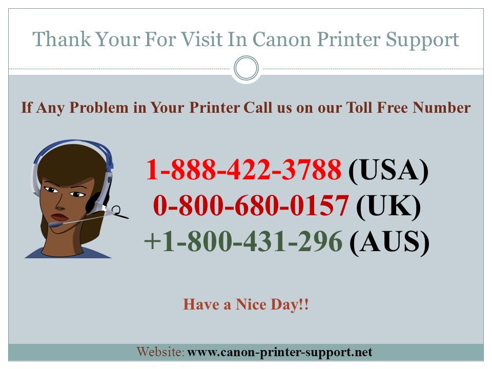 Thank Your For Visit In Canon Printer Support (USA) (UK) (AUS) Have a Nice Day!.
