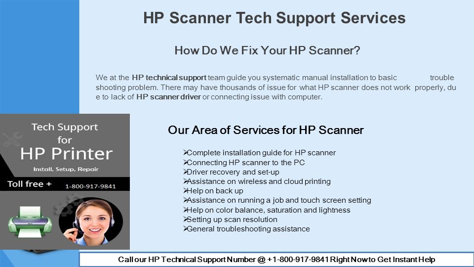 HP Scanner Tech Support Services How Do We Fix Your HP Scanner.