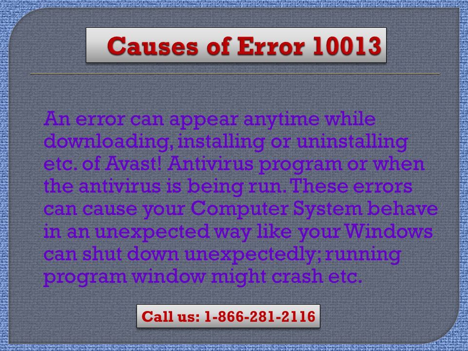 An error can appear anytime while downloading, installing or uninstalling etc.