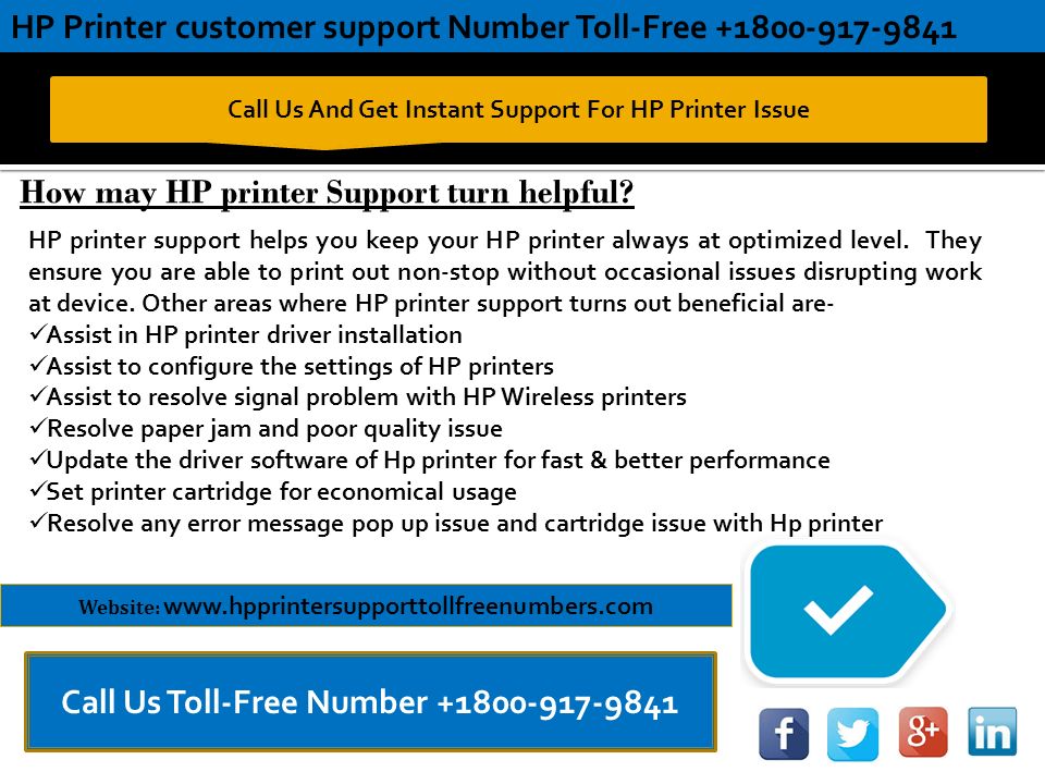 Get Instant technical support For HP Printer issue By dial Toll-Free Website:   Common Printer issues that Users Encounter Printer stops working all in the middle of a work Unable to print from the tablet device or other wireless devices Printer asks to replace cartridge even after fresh replacement Error message related to printer signal pops up frequent on screen Web Pages are unable to take print-outs proper Encountering paper jam issue with the printer Poor print quality or appearance of blur images after print out Unable to connect wireless printer device with computer Unable to connect printer device with web browser Printer ejects a blank sheet always in middle of print outs HP Printer Technical Support Service Toll-Free Number