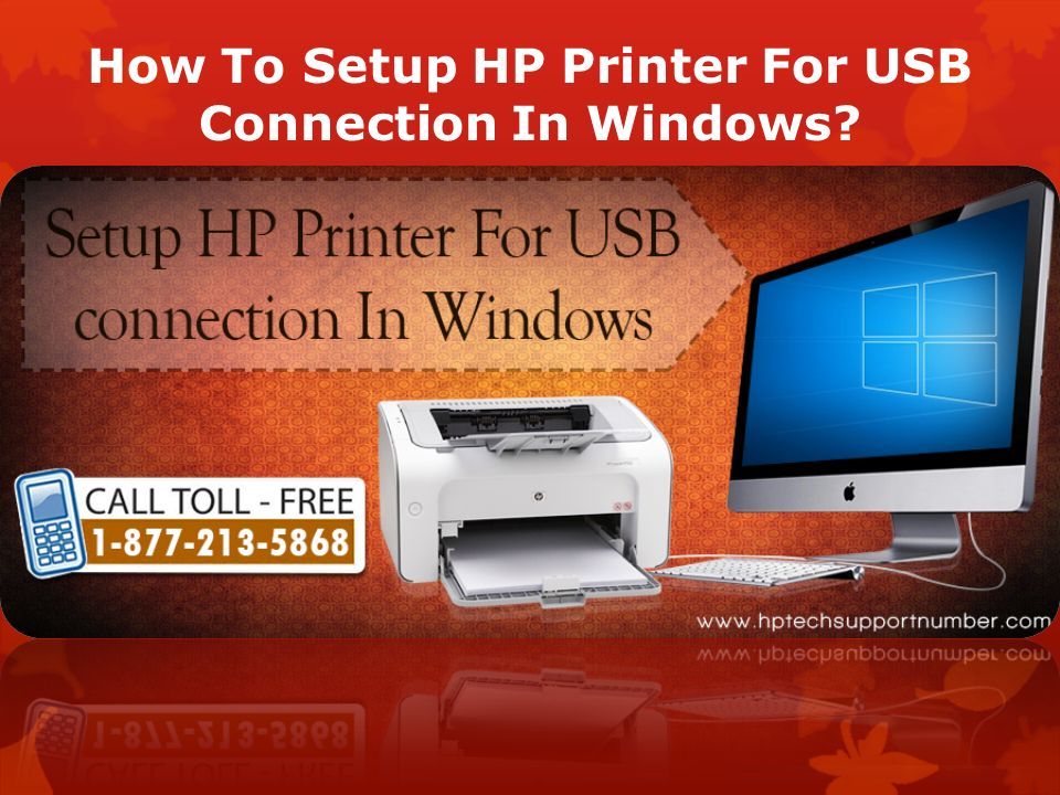 How To Setup HP Printer For USB Connection In Windows