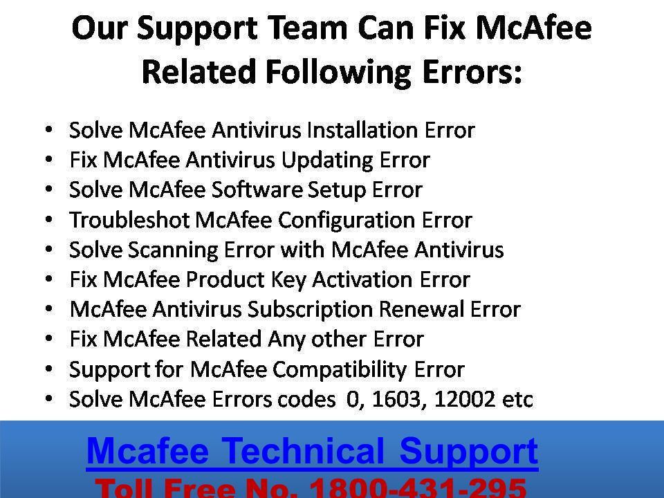 Mcafee Technical Support Toll Free No Mcafee Technical Support Toll Free No.