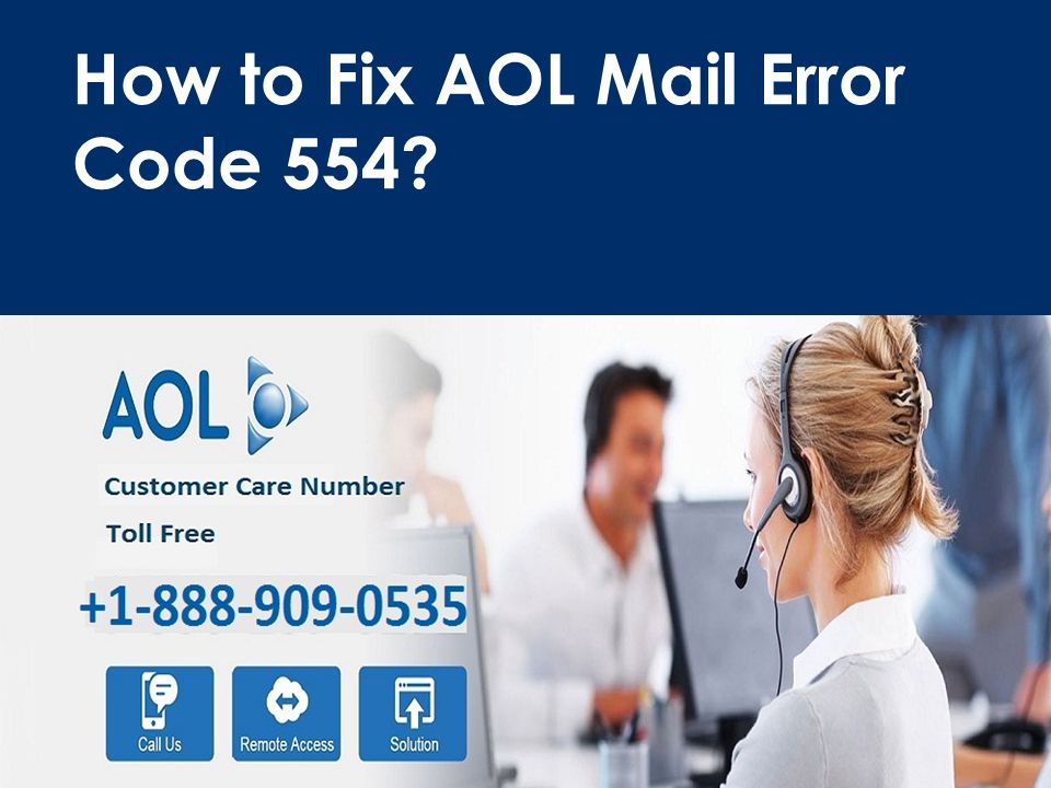 How to Fix AOL Mail Error Code 554