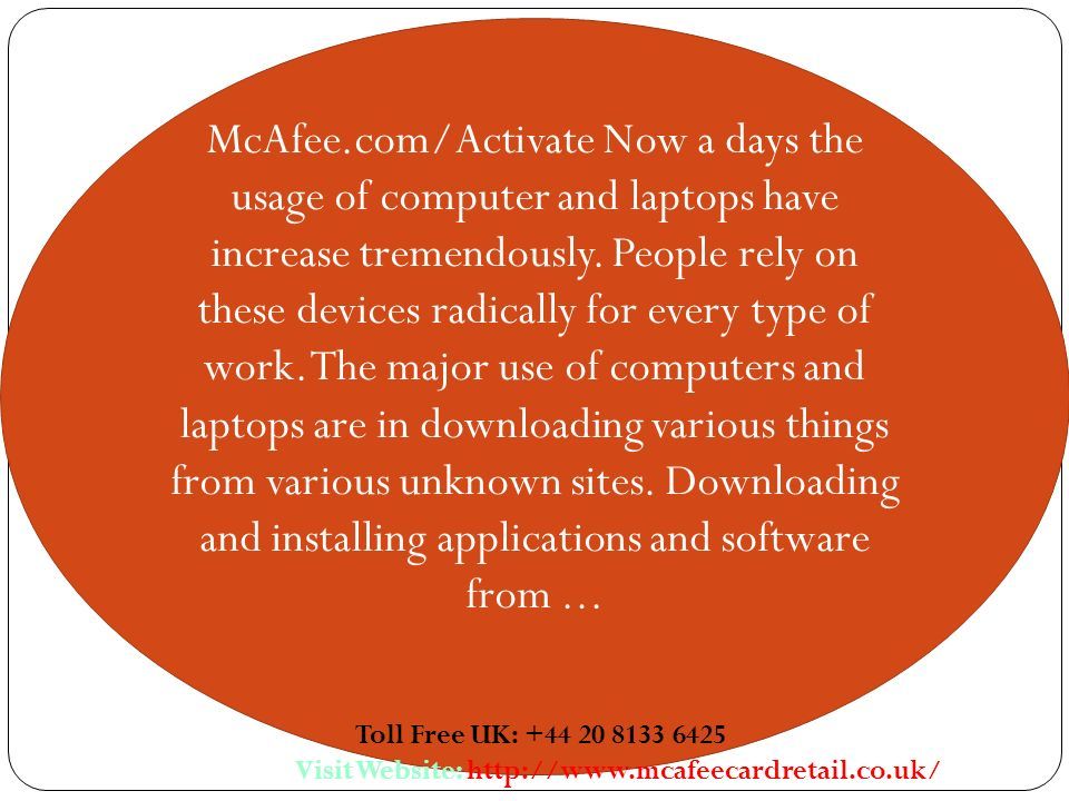 McAfee.com/Activate Now a days the usage of computer and laptops have increase tremendously.