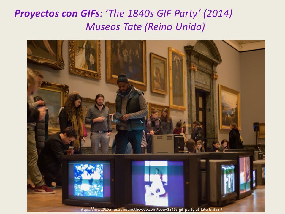 Proyectos con GIFs: ‘The 1840s GIF Party’ (2014) Museos Tate (Reino Unido)