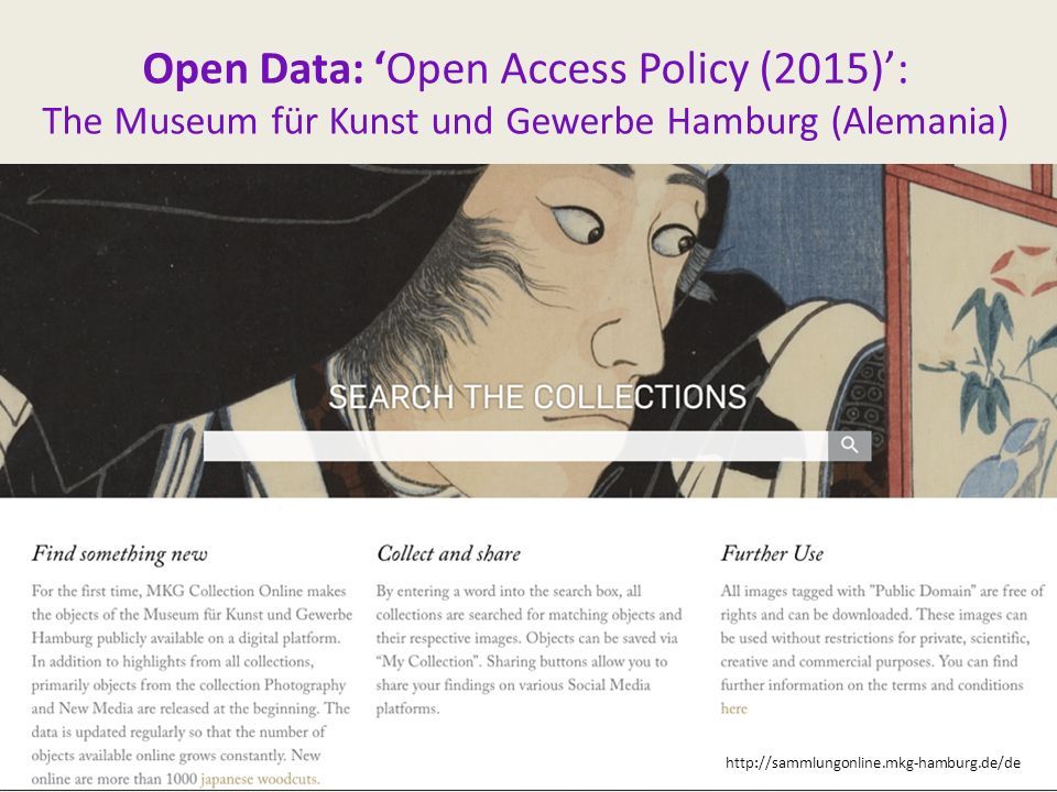 Open Data: ‘Open Access Policy (2015)’: The Museum für Kunst und Gewerbe Hamburg (Alemania)