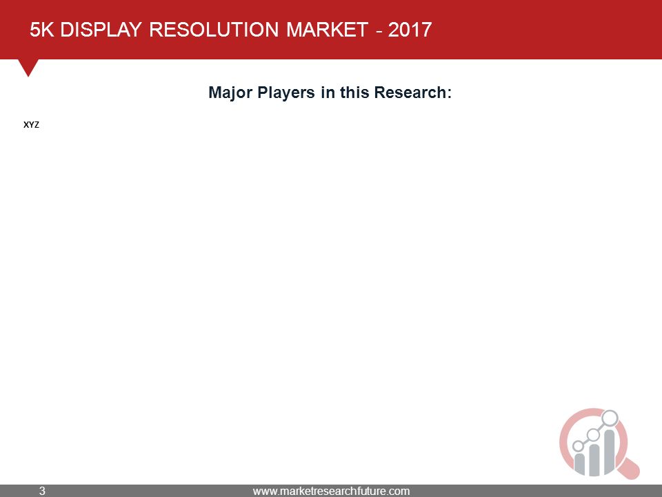 5K DISPLAY RESOLUTION MARKET Major Players in this Research: XYZ