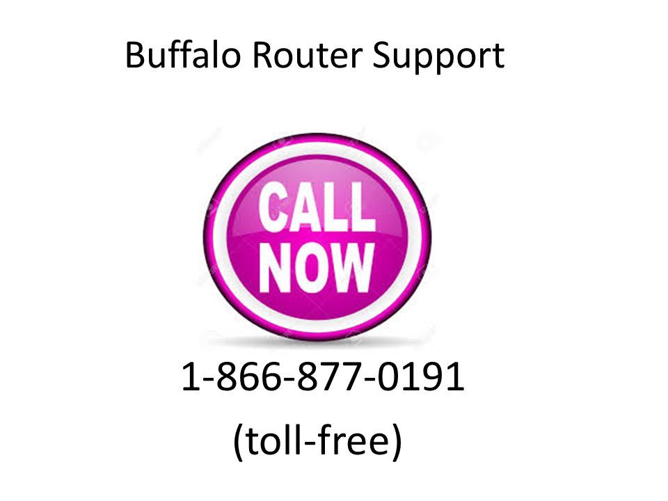 Buffalo Router Support (toll-free)