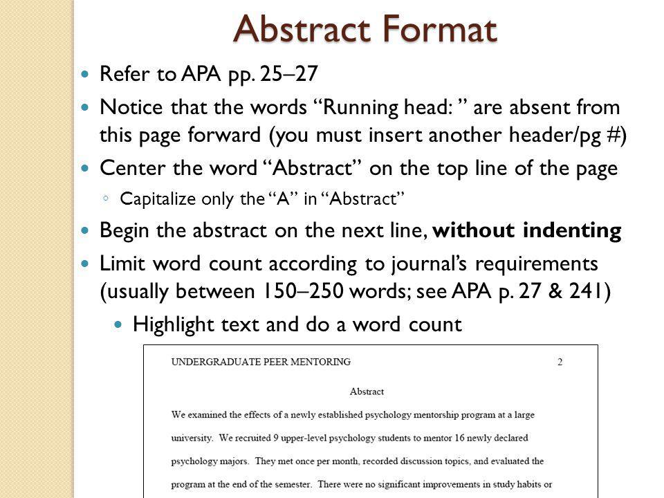 extended essay abstract