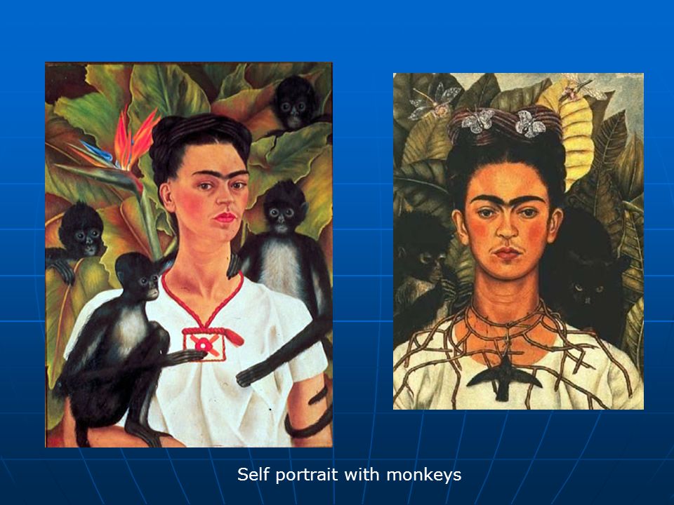 Self portrait with monkeys