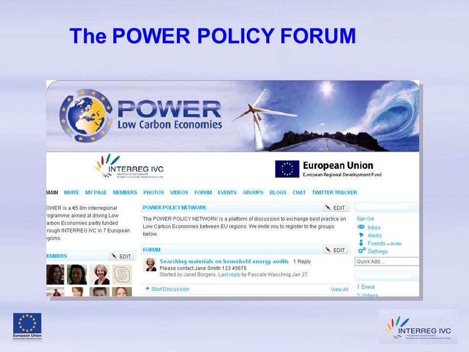 The POWER POLICY FORUM