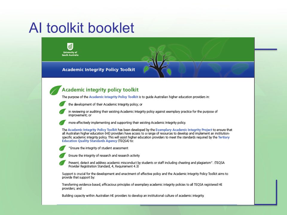 AI toolkit booklet