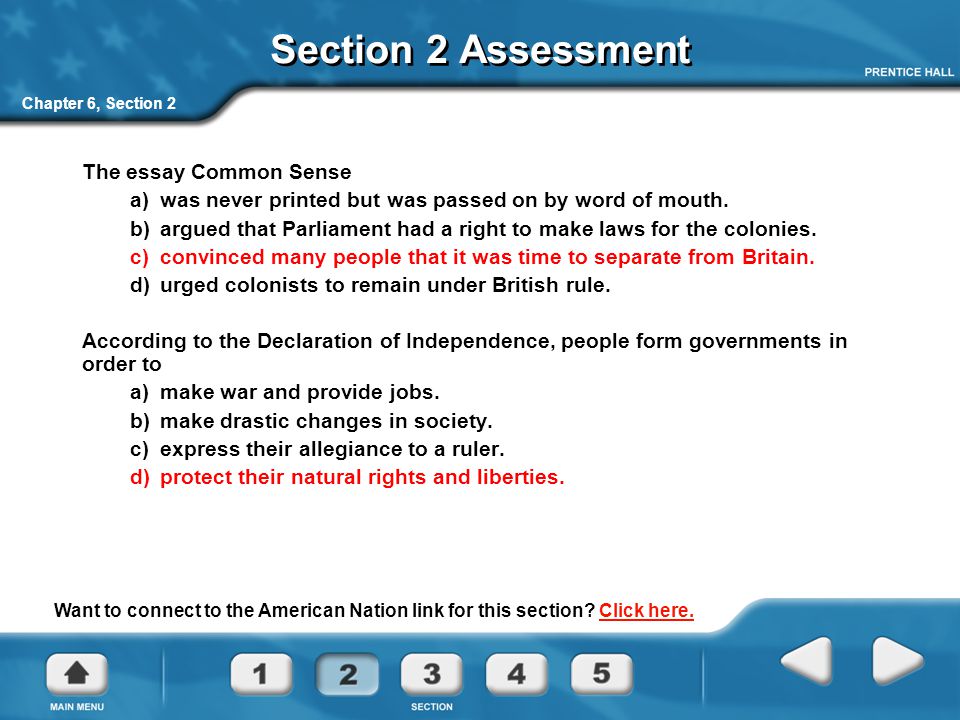 American Ideals Essay
