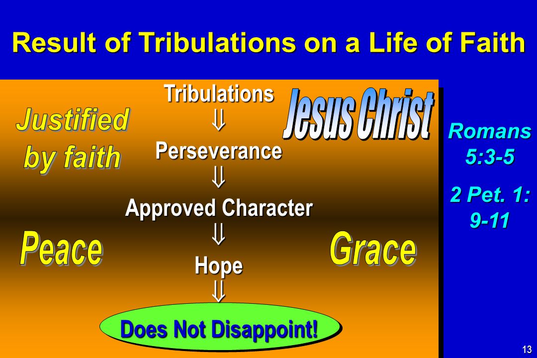 TribulationsPerseverance Approved Character Hope Does Not Disappoint.