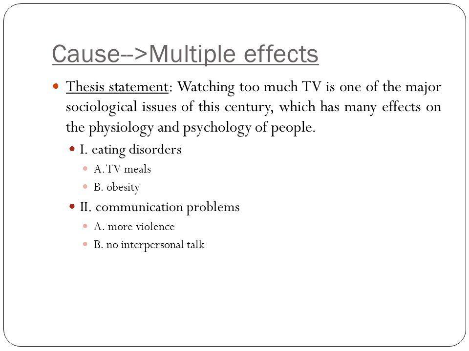 cause and effect essays examples