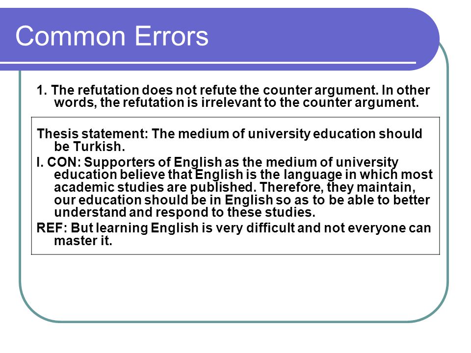 refutation essay example