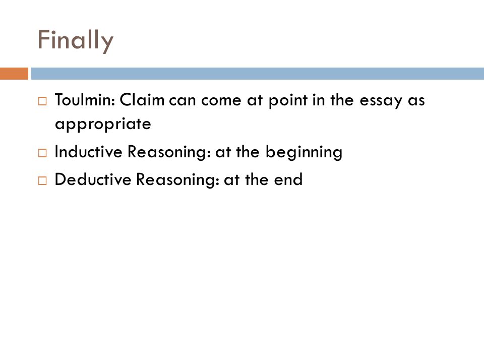Inductive and Deductive Reasoning Examples