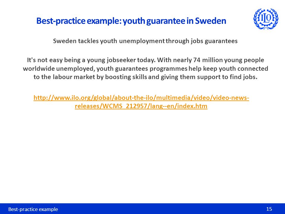 Sweden tackles youth unemployment through jobs guarantees It s not easy being a young jobseeker today.