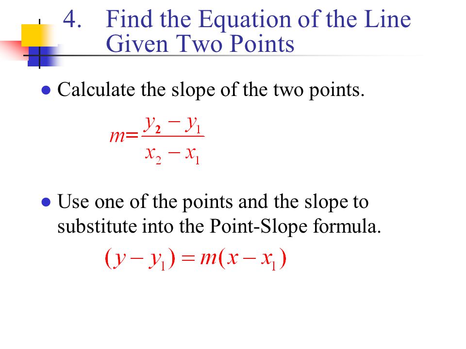 Write An Equation Of A Line Given Two Points And Slope Jennarocca Find Equation Of A Line Given Two Points Jennarocca