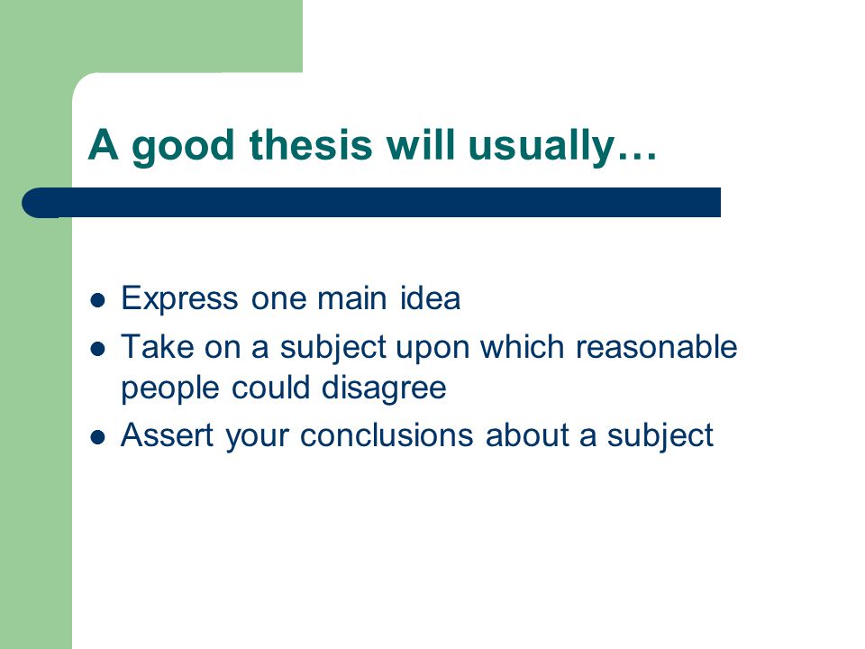 Conclusions - The Writing Center