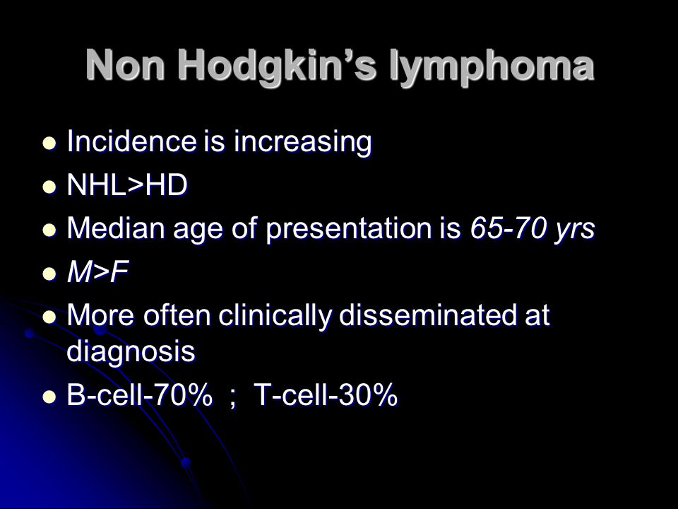 Adult non hodgkins lymphoma