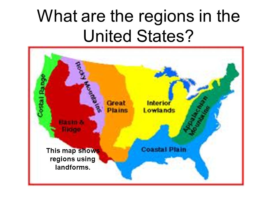United States Landform Regions