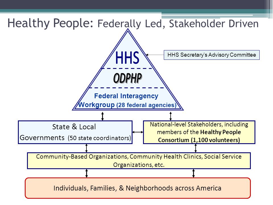 State & Local Governments (50 state coordinators) Community-Based Organizations, Community Health Clinics, Social Service Organizations, etc.