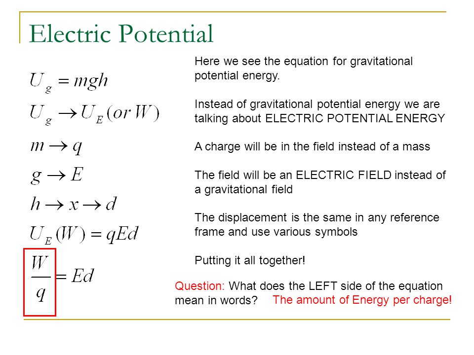 Electric Potential Energy Formula Webgiare Electric Potential Energy Formula Here We Seeelectric