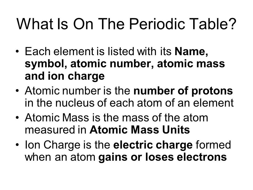 periodic table ion charge patterns periodic table the periodic table ppt download - Periodic Table With Symbols And Charges periodic table ion charge patterns periodic table the periodic table ppt download - Periodic Table With Symbols And Charges