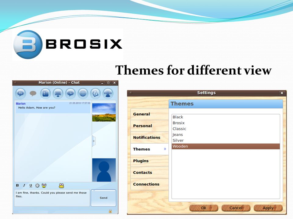 Themes for different view