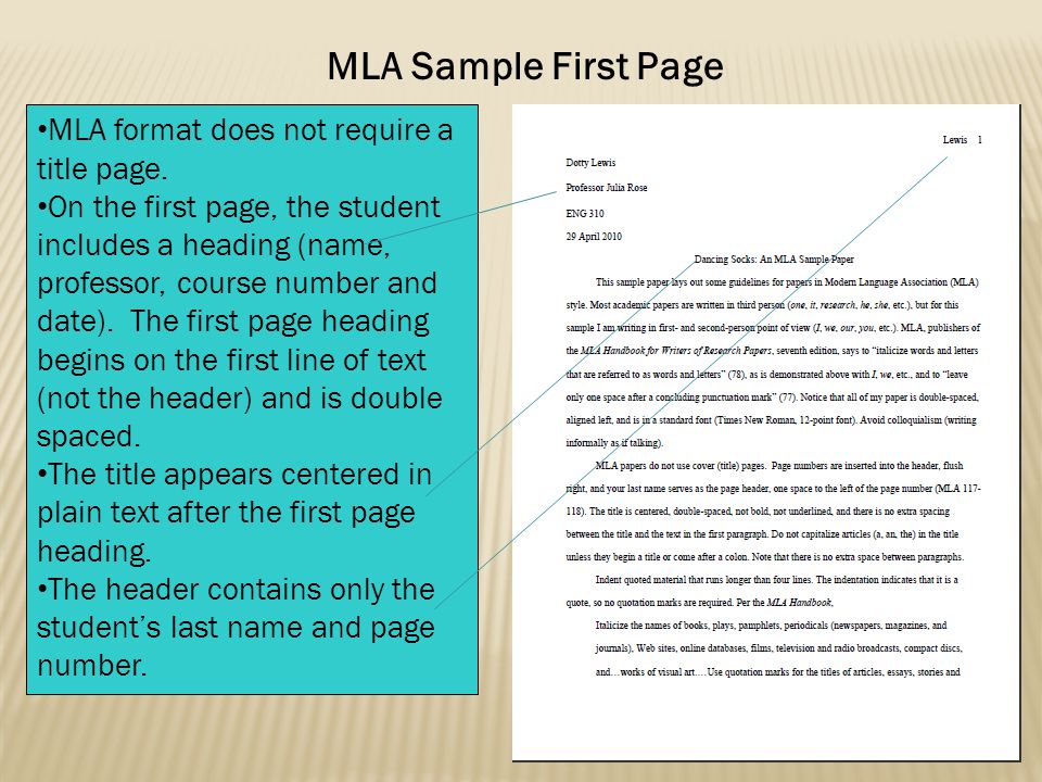 brief essay format