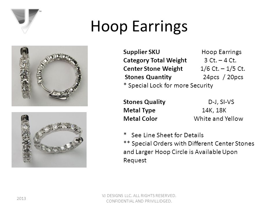 Hoop Earrings VJ DESIGNS LLC. ALL RIGHTS RESERVED.