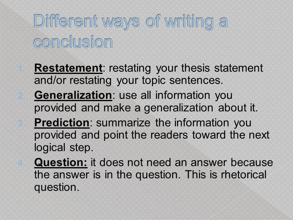 restatement of the thesis statement Restatement of thesis whether you are an executive, student, manager, supervisor, team leader or a job candidate seeking your next offer of employment, our expert resume and essay writers can help you achieve your career goals. restatement of the thesis statement Restatement of thesis whether you are an executive, student, manager, supervisor, team leader or a job candidate seeking your next offer of employment, our expert resume and essay writers can help you achieve your career goals.
