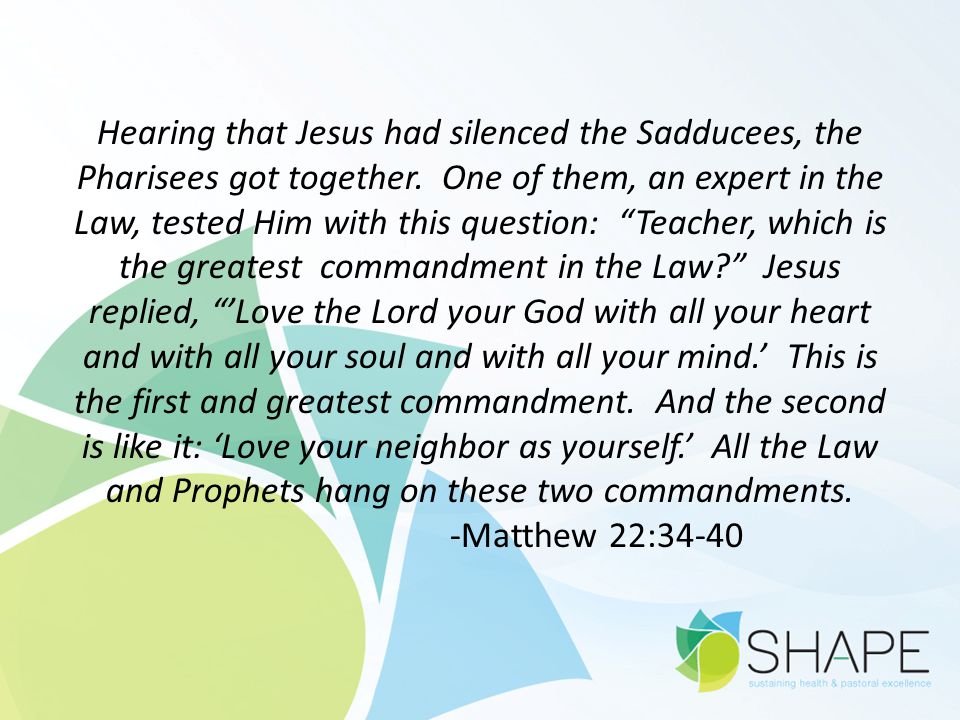 Hearing that Jesus had silenced the Sadducees, the Pharisees got together.