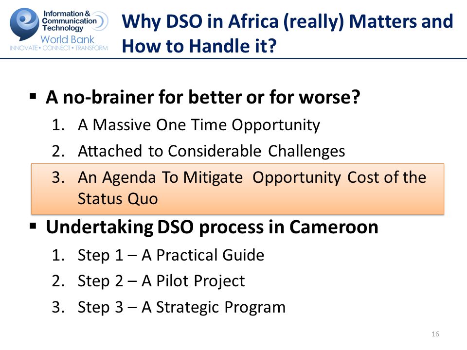 Why DSO in Africa (really) Matters and How to Handle it.