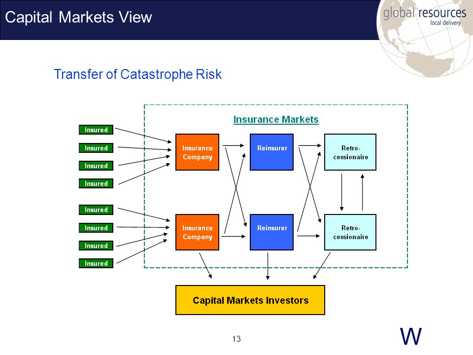 W 13 Capital Markets View Transfer of Catastrophe Risk