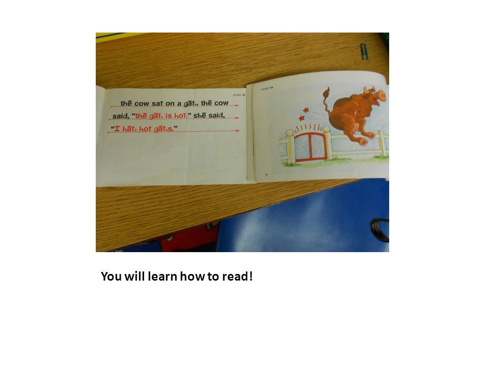 You will learn how to read!