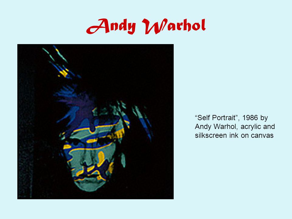 Andy Warhol Self Portrait , 1986 by Andy Warhol, acrylic and silkscreen ink on canvas