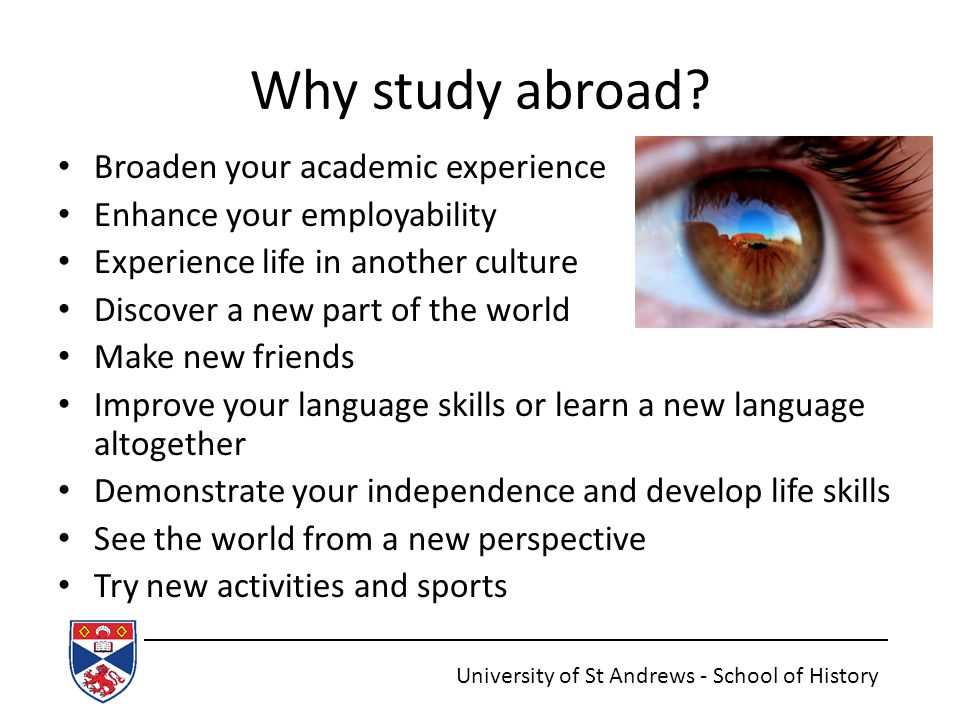 Why study abroad.