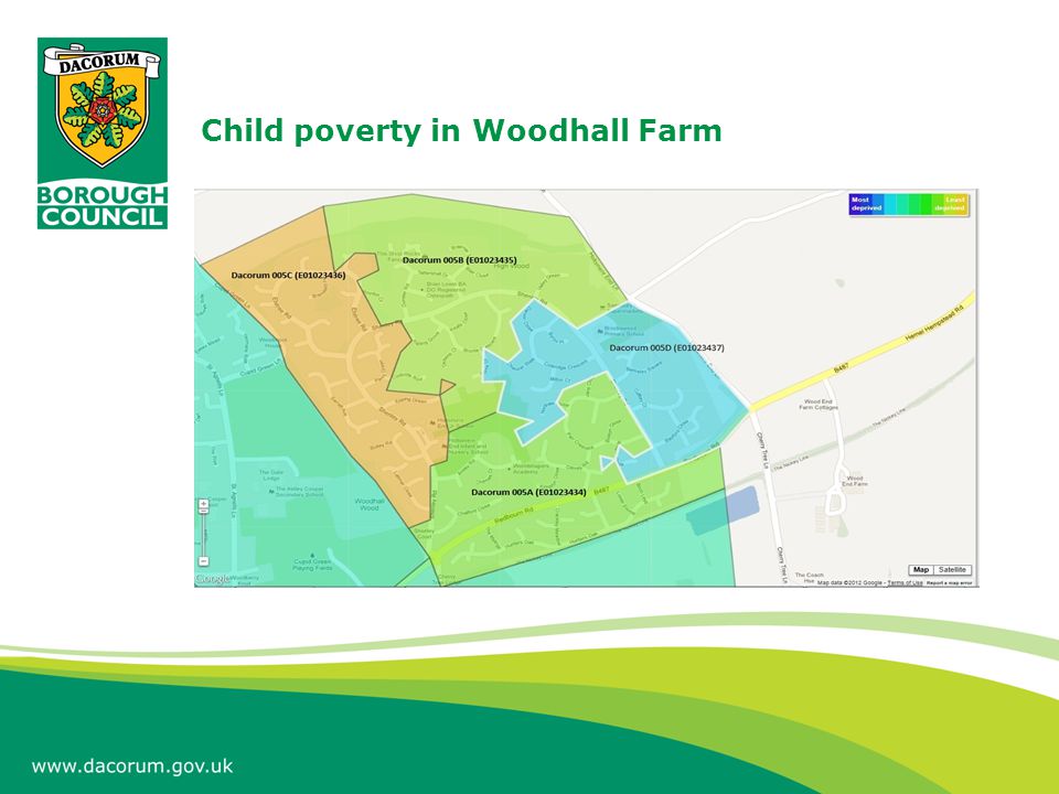 Child poverty in Woodhall Farm
