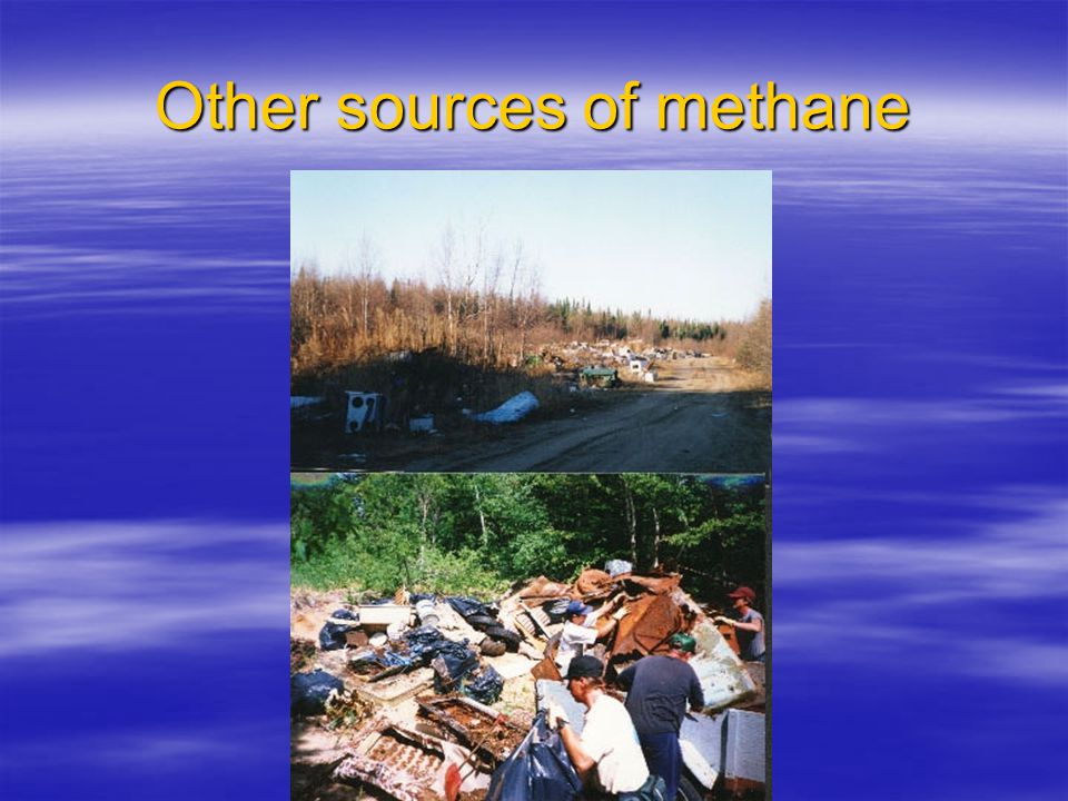 Other sources of methane