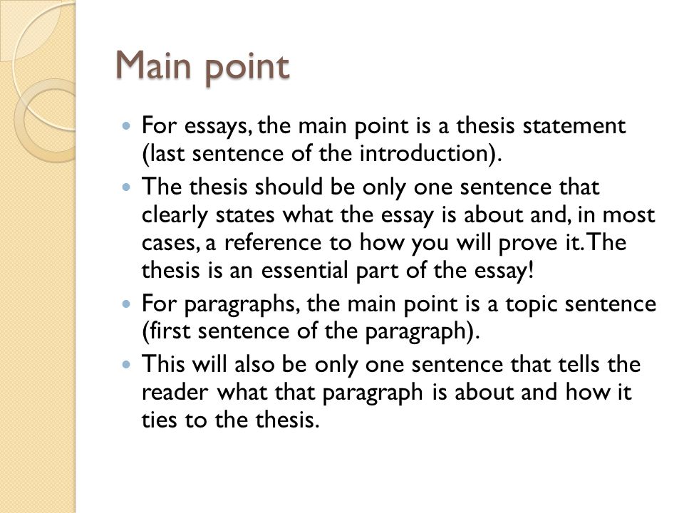 The main function of a good thesis statement is to _______________. (1 point)