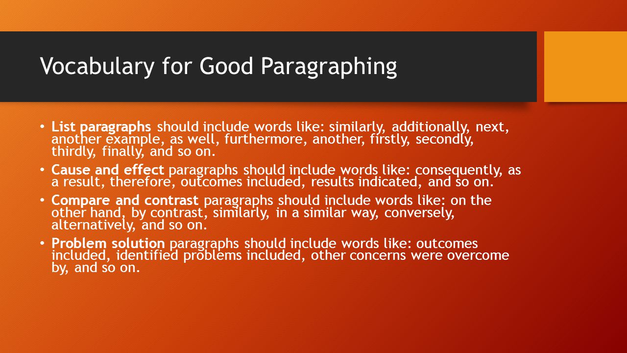 a cause and effect essay should be written