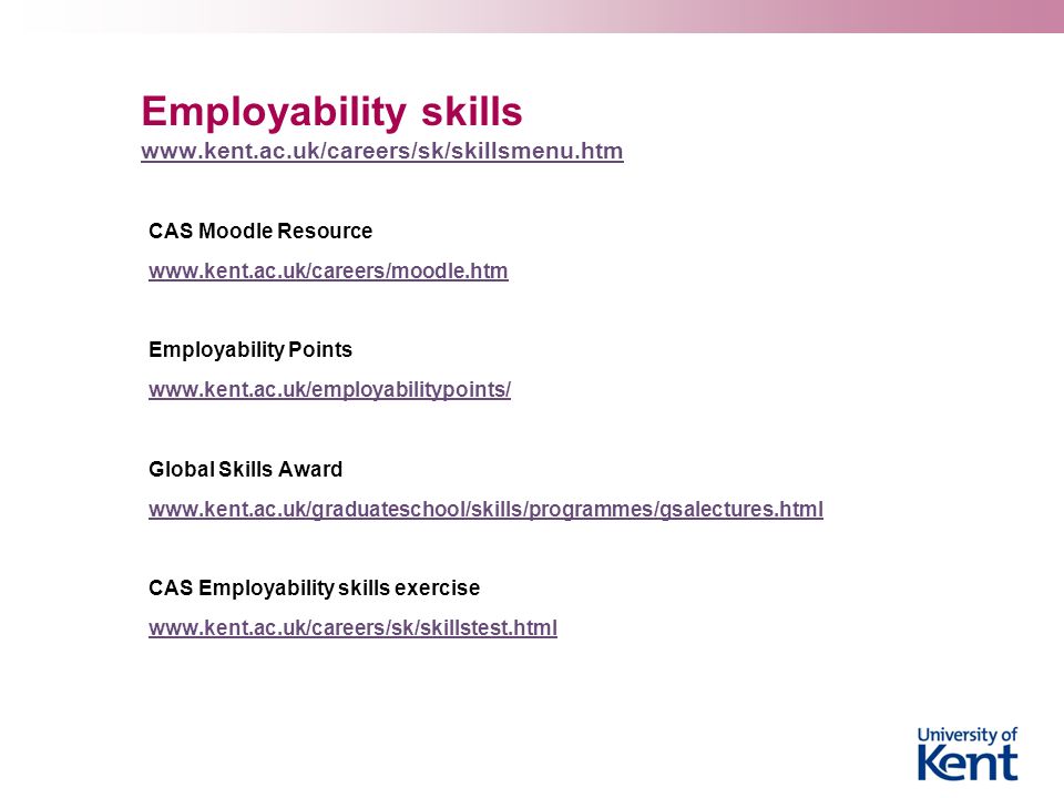 Employability skills     CAS Moodle Resource   Employability Points   Global Skills Award   CAS Employability skills exercise