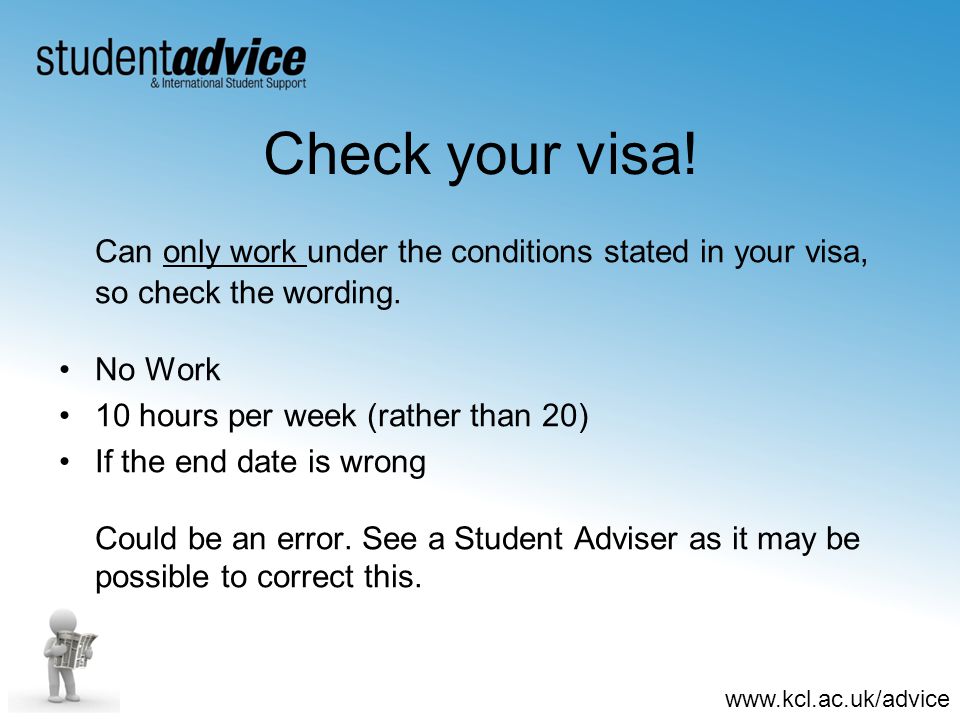 Check your visa.