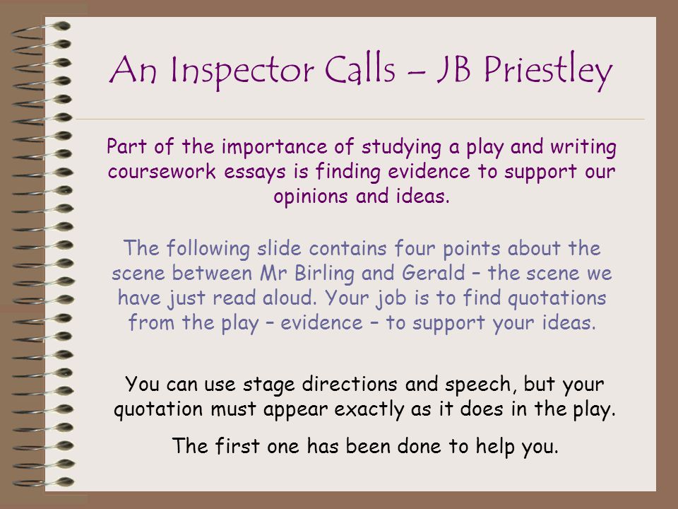 in an inspector calls essay in an inspector calls essay