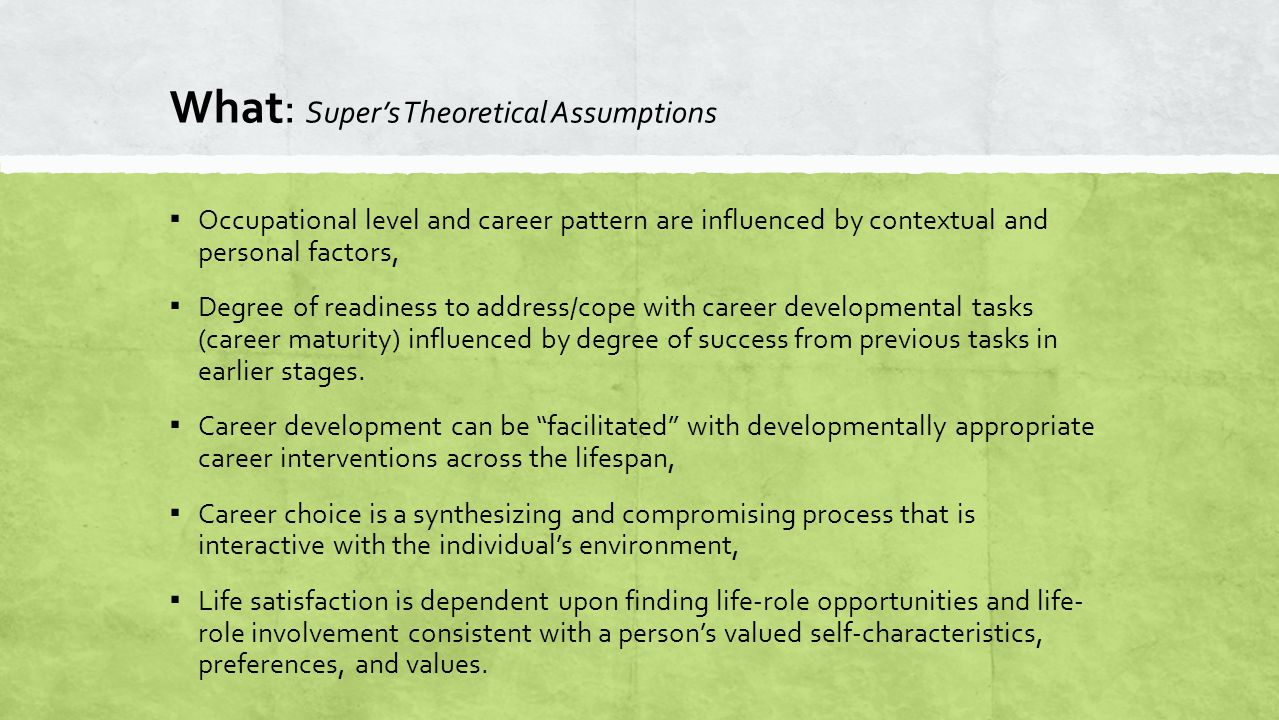 stages of career development process