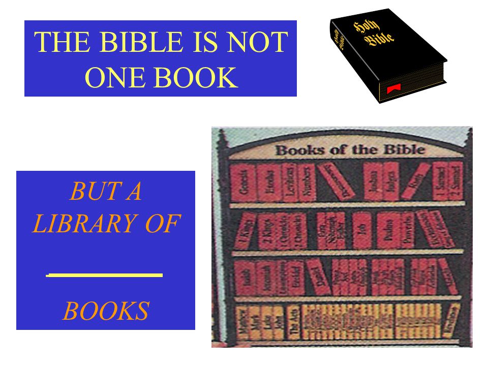 THE BIBLE IS NOT ONE BOOK BUT A LIBRARY OF _______ BOOKS